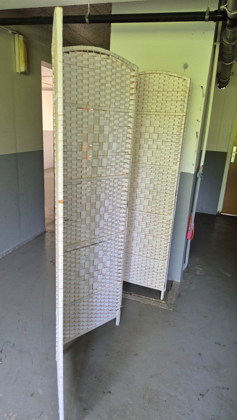 Witte kamerscherm / scheidingswand hoog 180 cm (6x50) 3m, Huis en Inrichting, Ophalen, Zo goed als nieuw