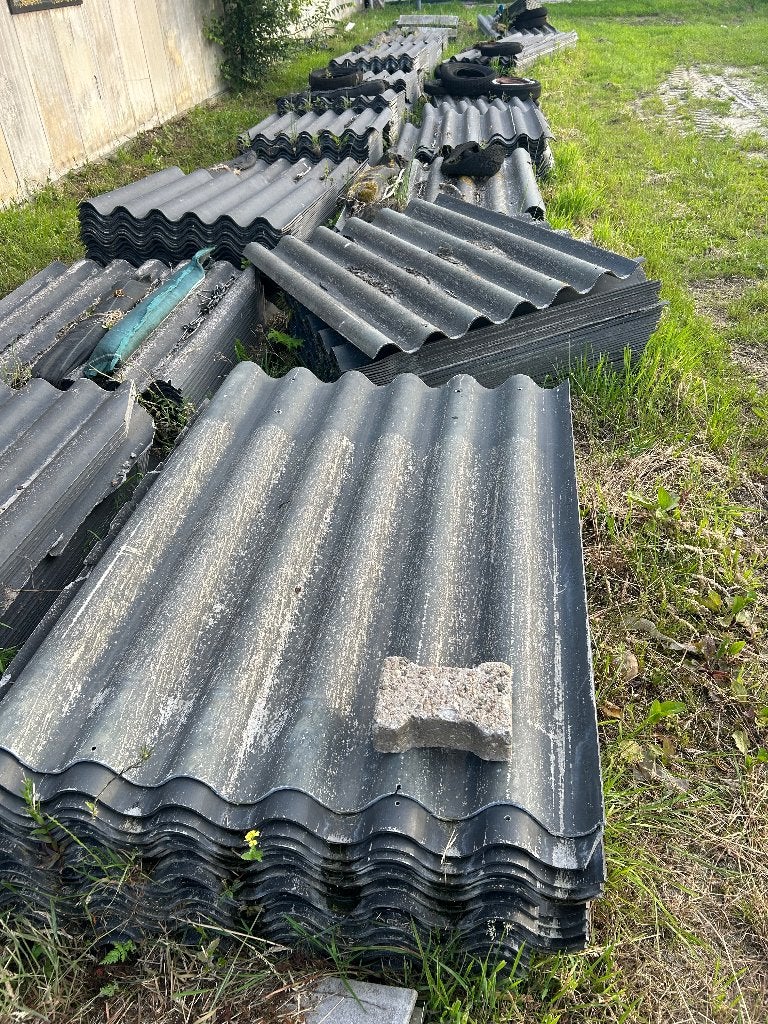 Asbestvrije golfplaten, Ophalen, Gebruikt
