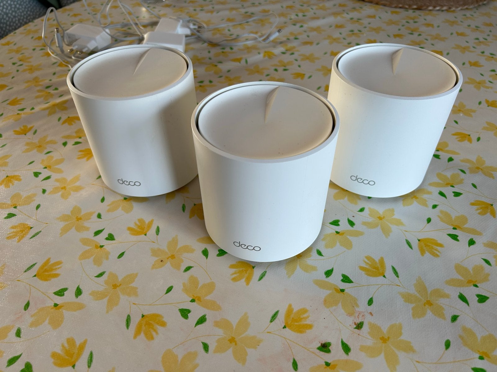 TP-Link Deco X50 (set van 3) met 1 muurbeugel, Computers en Software, Routers en Modems, Ophalen of Verzenden, Zo goed als nieuw
