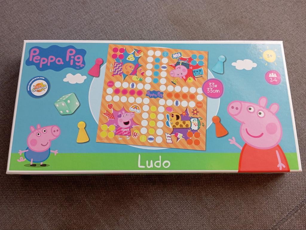 Peppa Pig Ludo spel, Een of twee spelers, Ophalen of Verzenden, Gebruikt