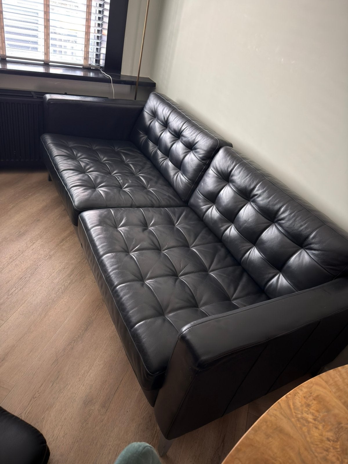 Ikea lederen bank, Ophalen, Gebruikt