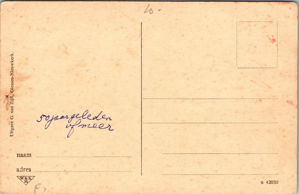 Giessen - 12 oude ansichtkaarten, Verzamelen, Ansichtkaarten | Nederland, Verzenden, 1940 tot 1960, Gelopen, Noord-Brabant