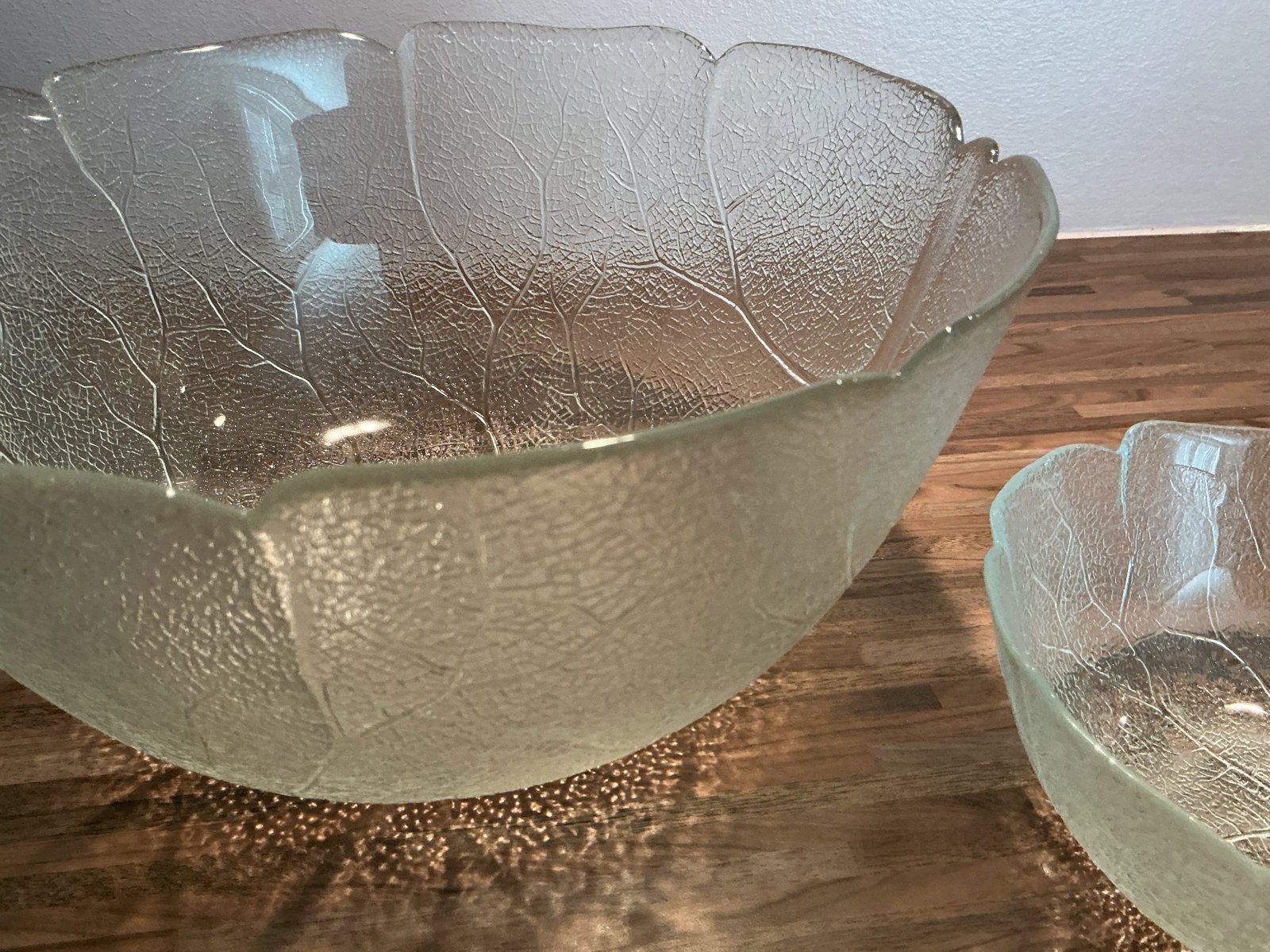 Arcoroc France Bladvormige Glazen Schalen Set, Ophalen of Verzenden