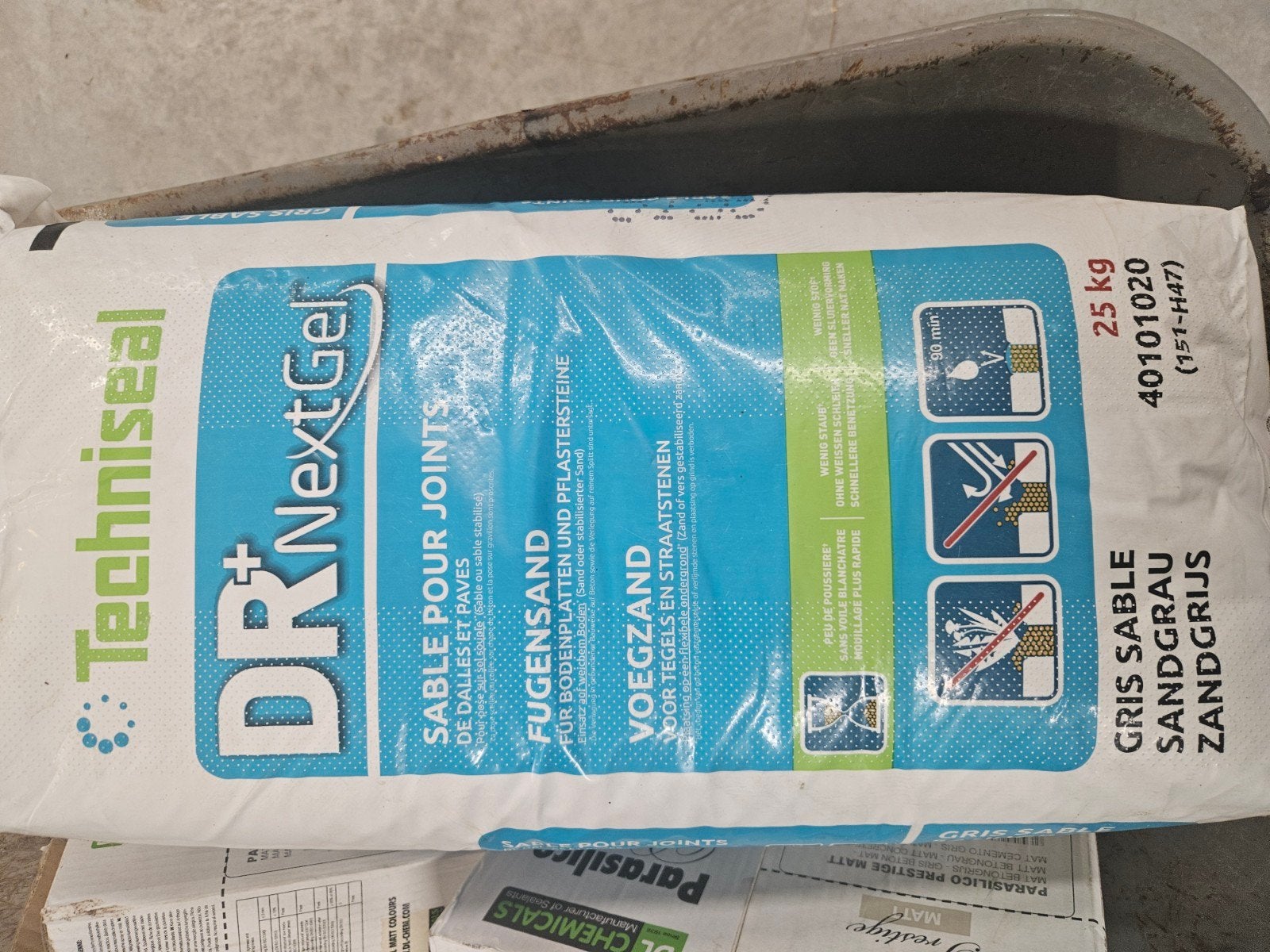 Techniseal DR+ NextGel Voegzand 25 kg magic grey, Ophalen, Nieuw, Voegzand