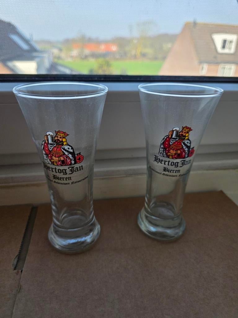 Hertog Jan glazen, Ophalen of Verzenden, Zo goed als nieuw, Glas of Glazen, Hertog Jan