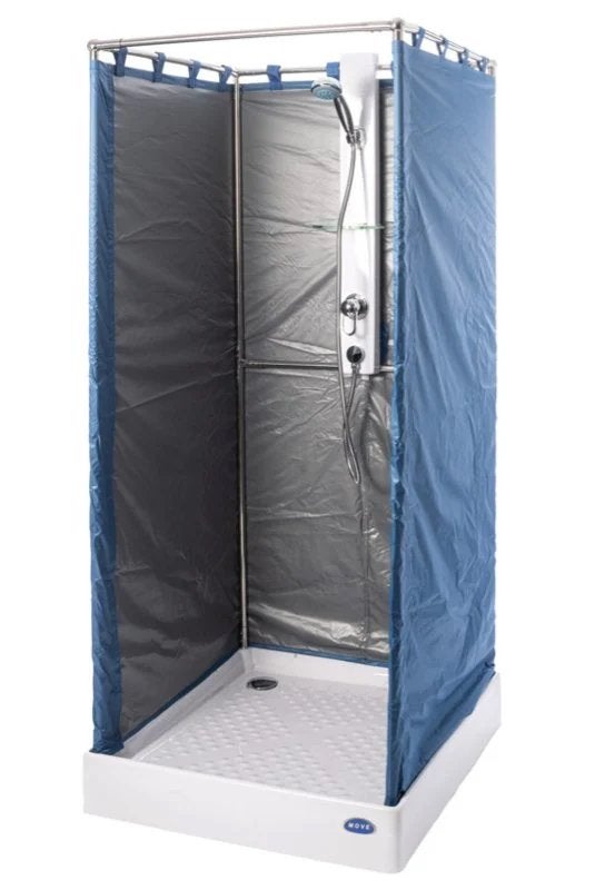Nooddouchecabine met pomp, Doe-het-zelf en Verbouw, Sanitair, Ophalen, Gebruikt, Douche