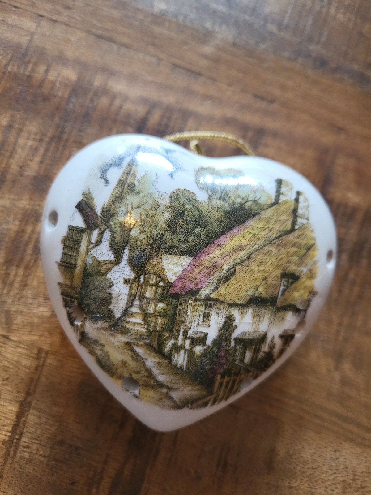 Vintage Pomander Hartje van Sallie Robinson, Engeland, Ophalen of Verzenden