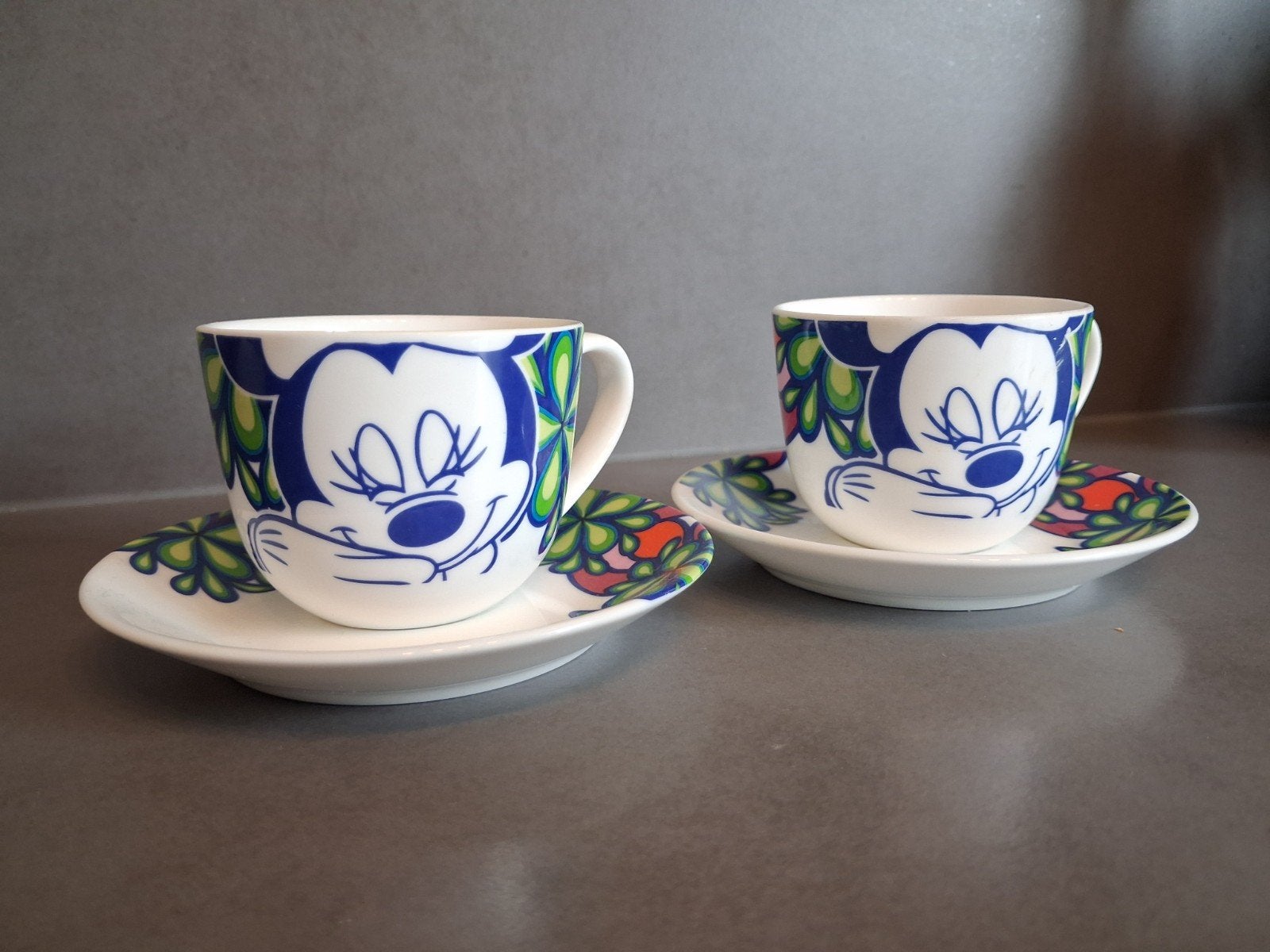 Zeldzame Vintage Walt Disney Minnie Mouse Kop & Schotel Set, Ophalen of Verzenden