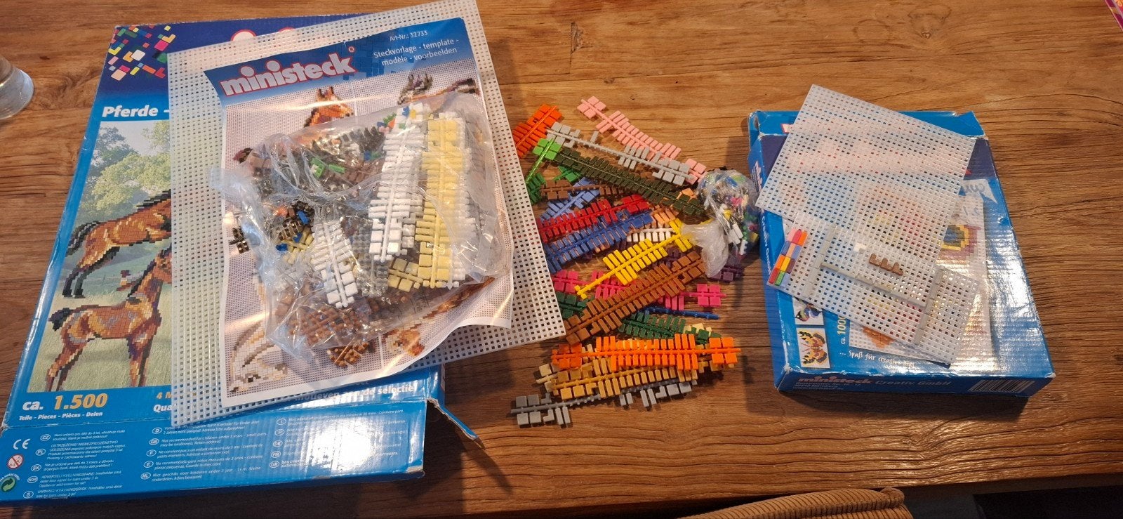 Ministeck paarden en vlinders, Ophalen of Verzenden, Gebruikt, Box-set