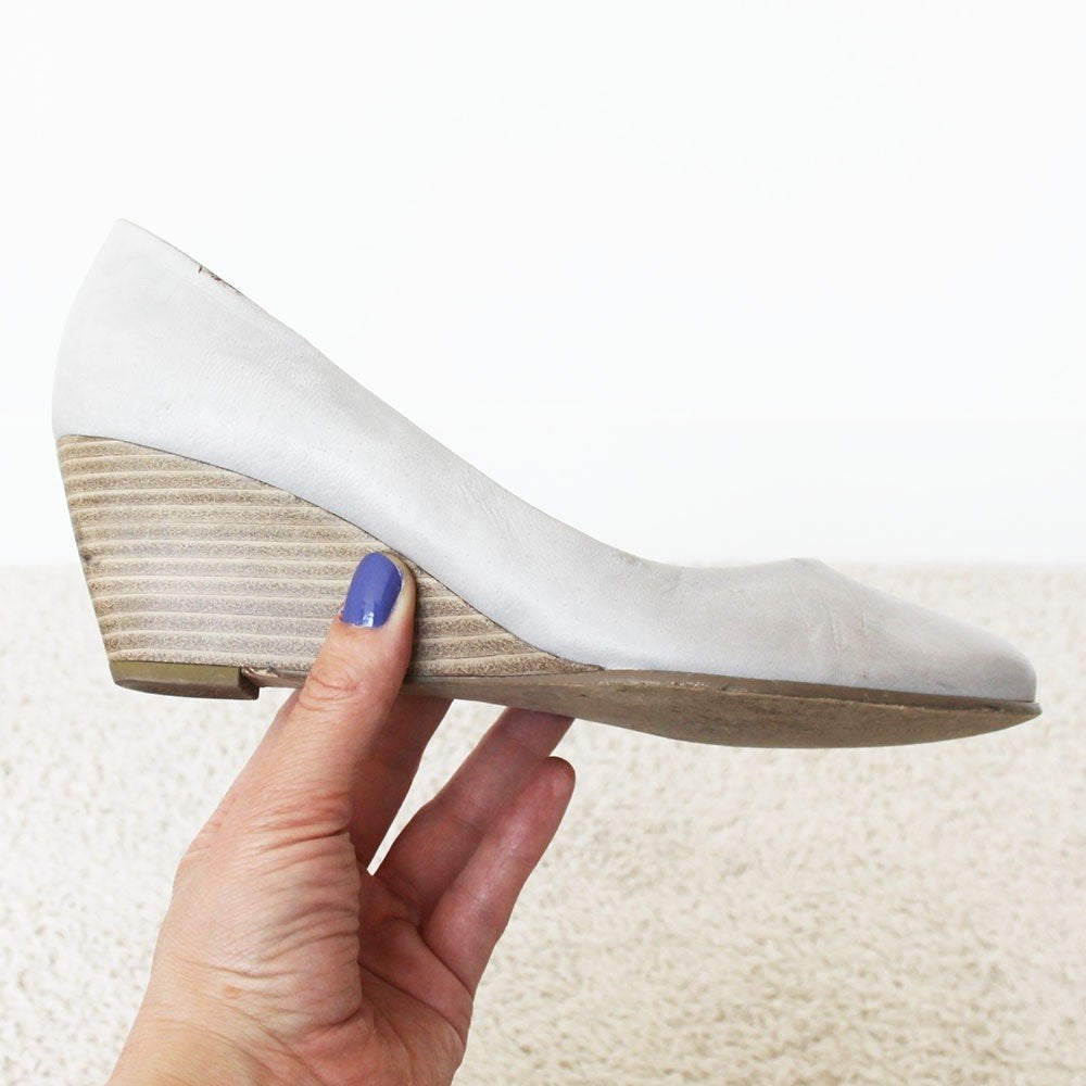 Mooie Leren Gabor Sleehak Pump - 30 (Maat 5½ / 38½) € 35,-, Kleding | Dames, Beige, Overige typen, Gabor, Ophalen of Verzenden
