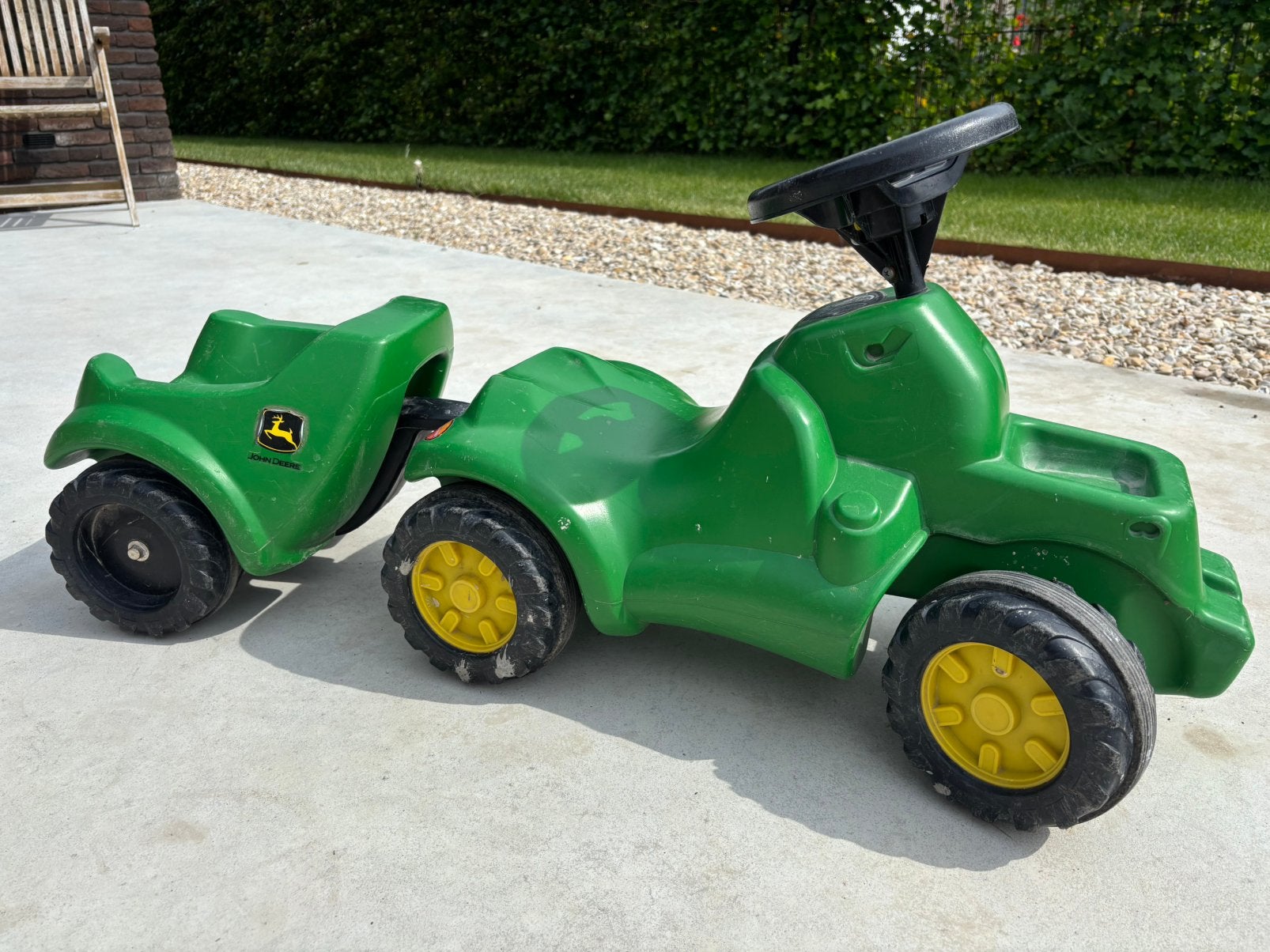 John Deere kleine tractor, Kinderen en Baby's, Speelgoed | Buiten | Voertuigen en Loopfietsen, Ophalen, Gebruikt