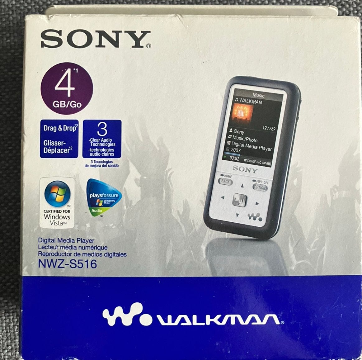 Sony Walkman NWZ-S516 (4GB) GLOEDNIEUW / GESEALD mp3 speler, Ophalen of Verzenden, Walkman