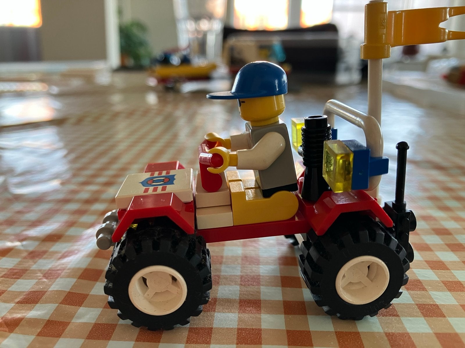 Lego 6518 City Quad met Minifiguur en Boekje, Lego, Ophalen of Verzenden, Compleet, Complete set