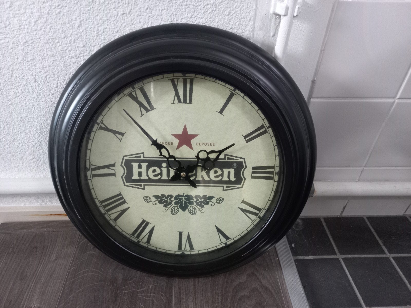 Heineken Wandklok voor Bar of Man Cave - Werkt op Batterij, Ophalen of Verzenden