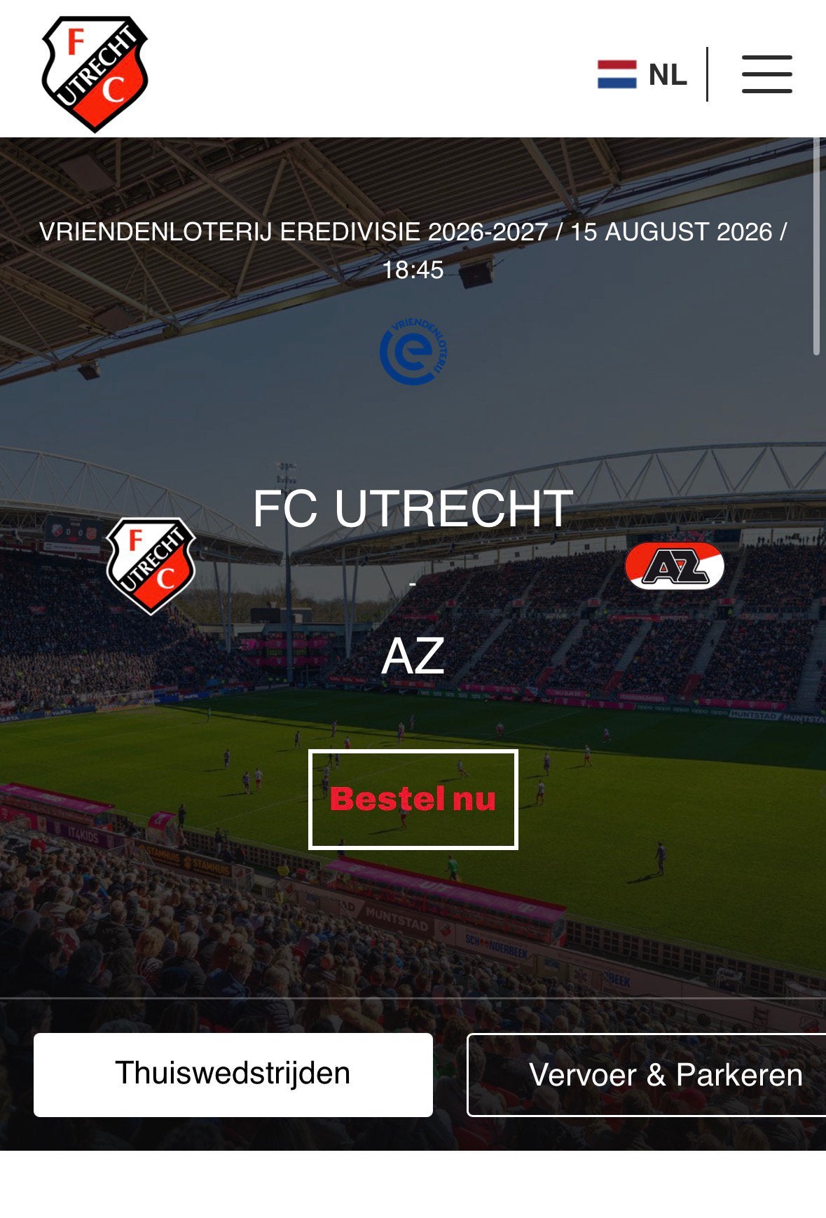Fc utrecht vs AZ bunnikside., Losse kaart, Eén persoon, Augustus