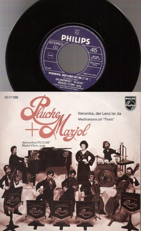 Groningen Salonorkest Pluche - en Marjol Flore (1980) vinyl, Cd's en Dvd's, Vinyl Singles, Gebruikt, Pop, Ophalen