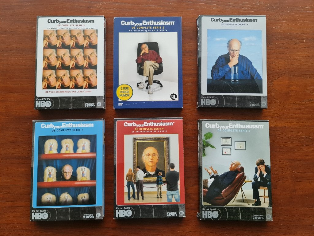 6 Seizoenen van Curb Your Enthusiasm op DVD, Cd's en Dvd's, Dvd's | Tv en Series, Alle leeftijden, Ophalen of Verzenden, Gebruikt