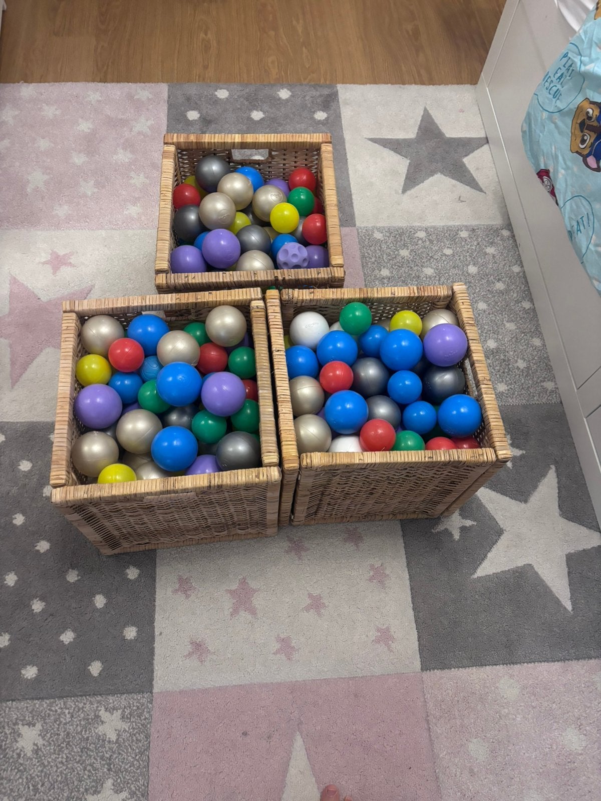 Ballen voor in de ballenbak. Exclusief rieten mandjes, Ophalen of Verzenden, Zo goed als nieuw, Jongen of Meisje