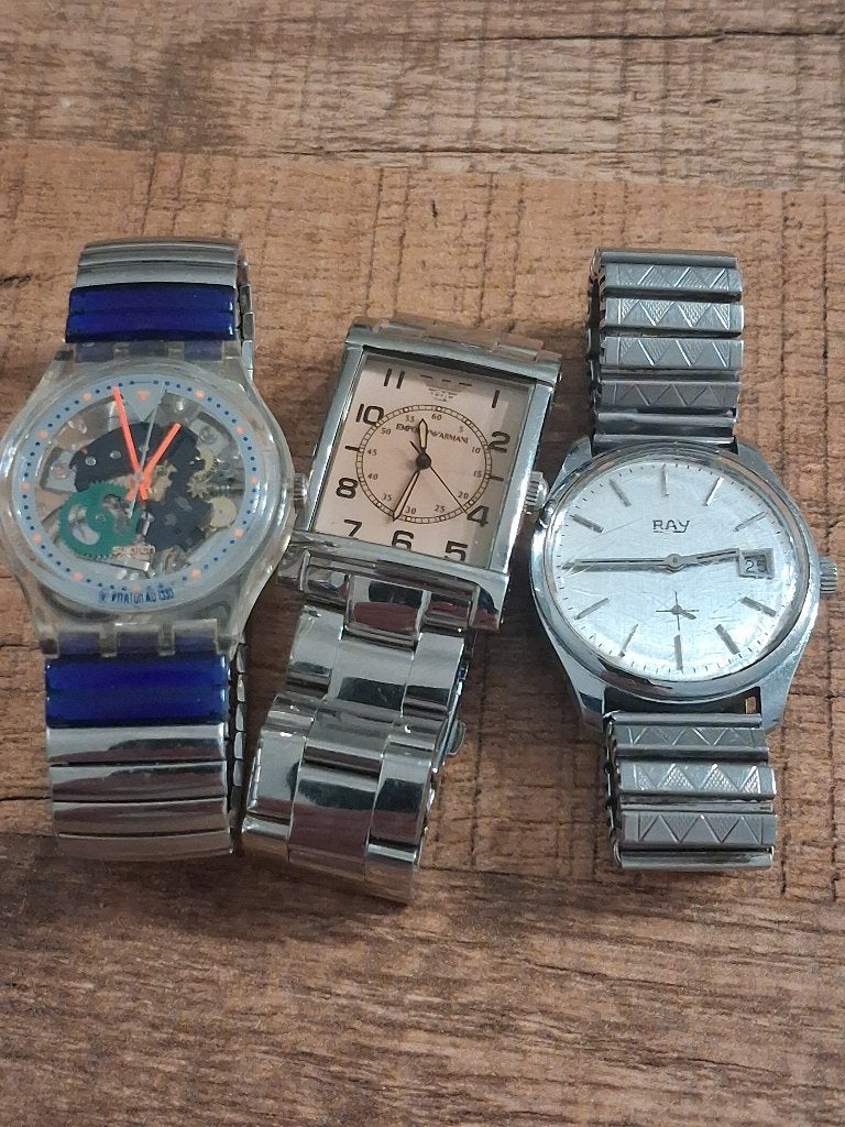 Vintage herenhorloges, Sieraden, Tassen en Uiterlijk, Horloges | Heren, Overige materialen, Verzenden, Polshorloge, Zo goed als nieuw
