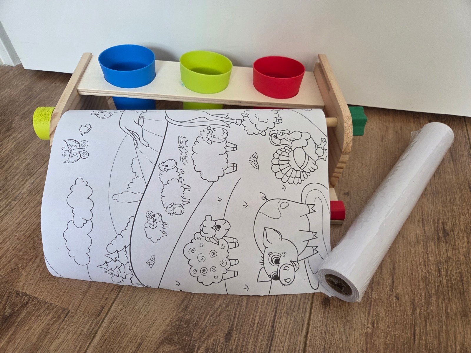teken houder, verf extra rol tekenpapier, Ophalen