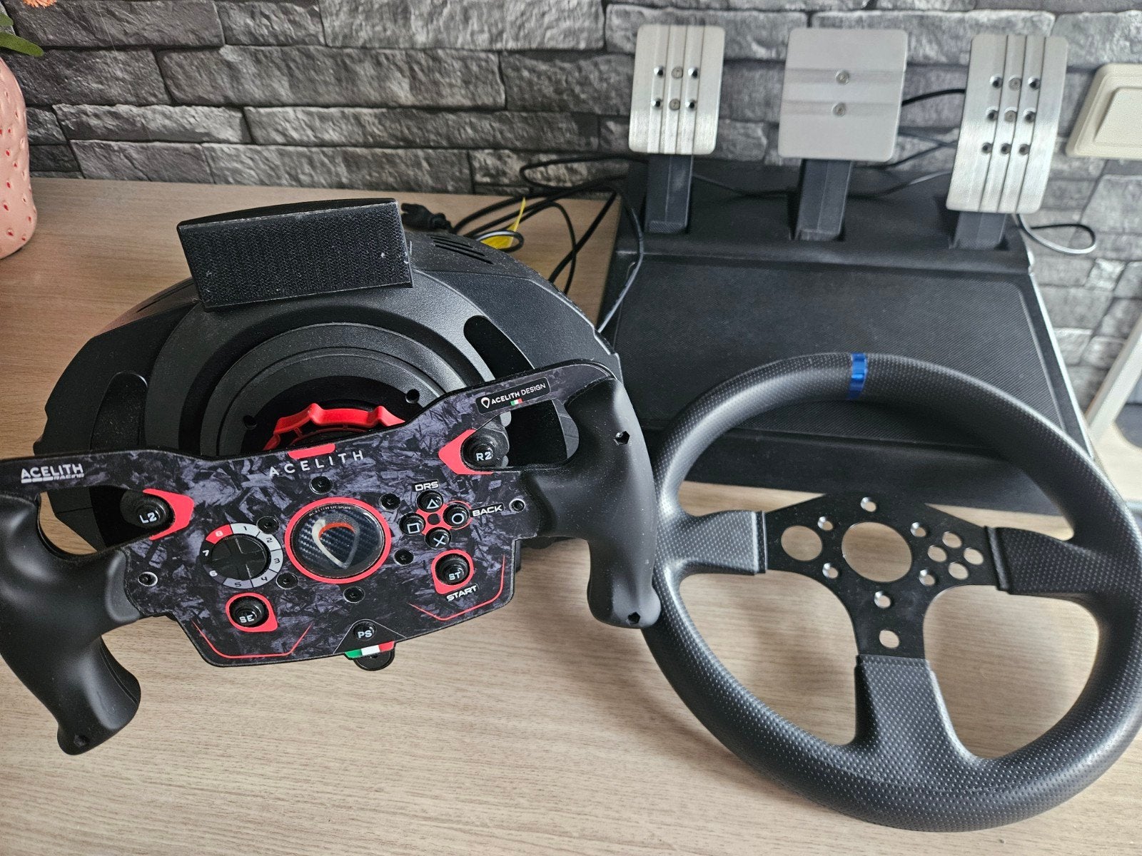 Thrustmaster T300RS GT met T3PA pedalen en Acelith F1 stuur, Ophalen, Overige merken, Zo goed als nieuw