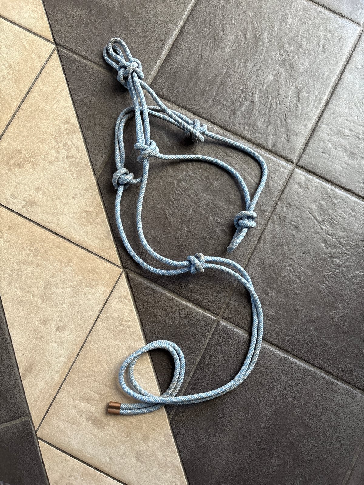 Touwhalster voor E-paard/pony, Dieren en Toebehoren, Ophalen of Verzenden, Blauw, Halster, Pony