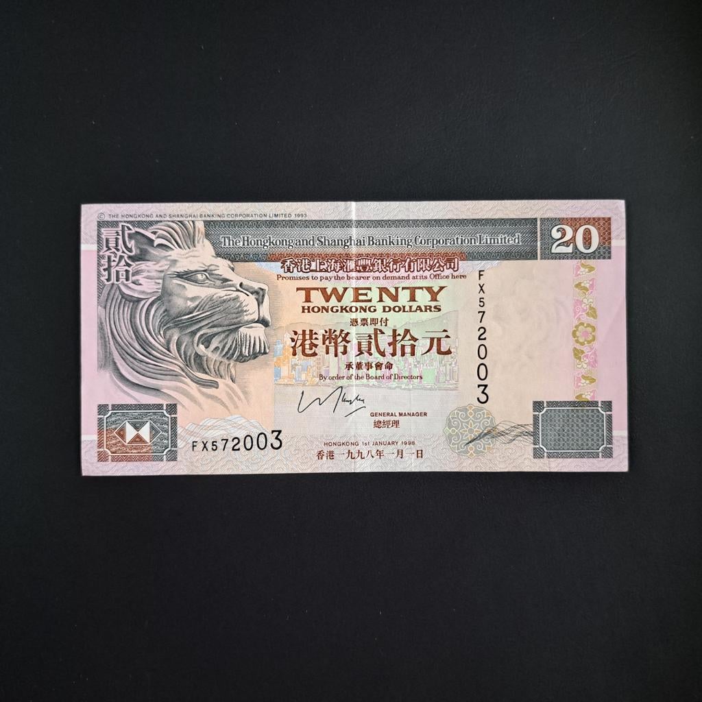 20 dollar Hong Kong #033, Verzenden, Zuidoost-Azië, Los biljet