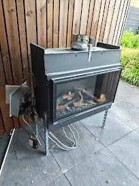 Bellfires Horizon Bell XS 3 gashaard, Ophalen, Gebruikt, Inbouwhaard, Gashaard