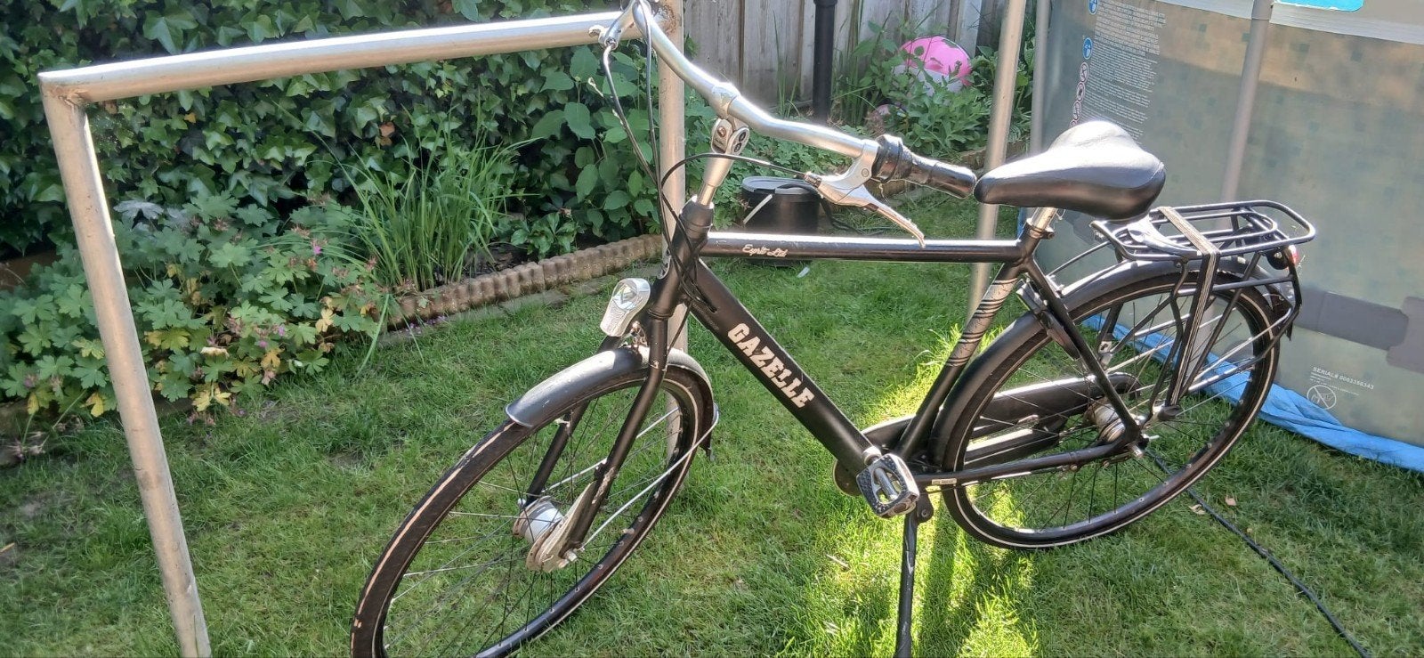 Zwarte Gazelle jongensfiets 28 inch framemaat 57, Ophalen, Gebruikt, Gazelle