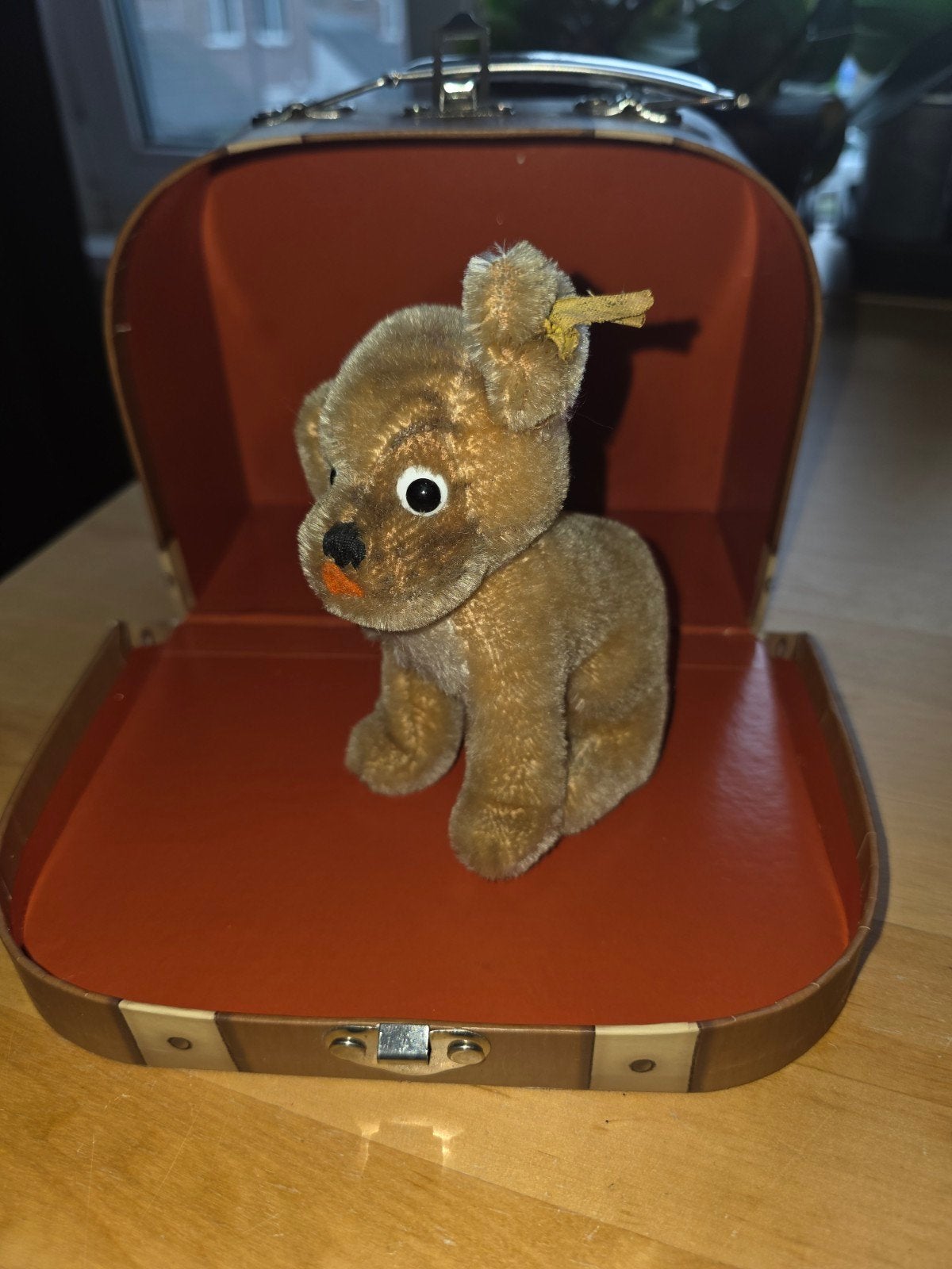 Steiff Mopshondje met Knopf im Ohr - Vintage, Ophalen of Verzenden