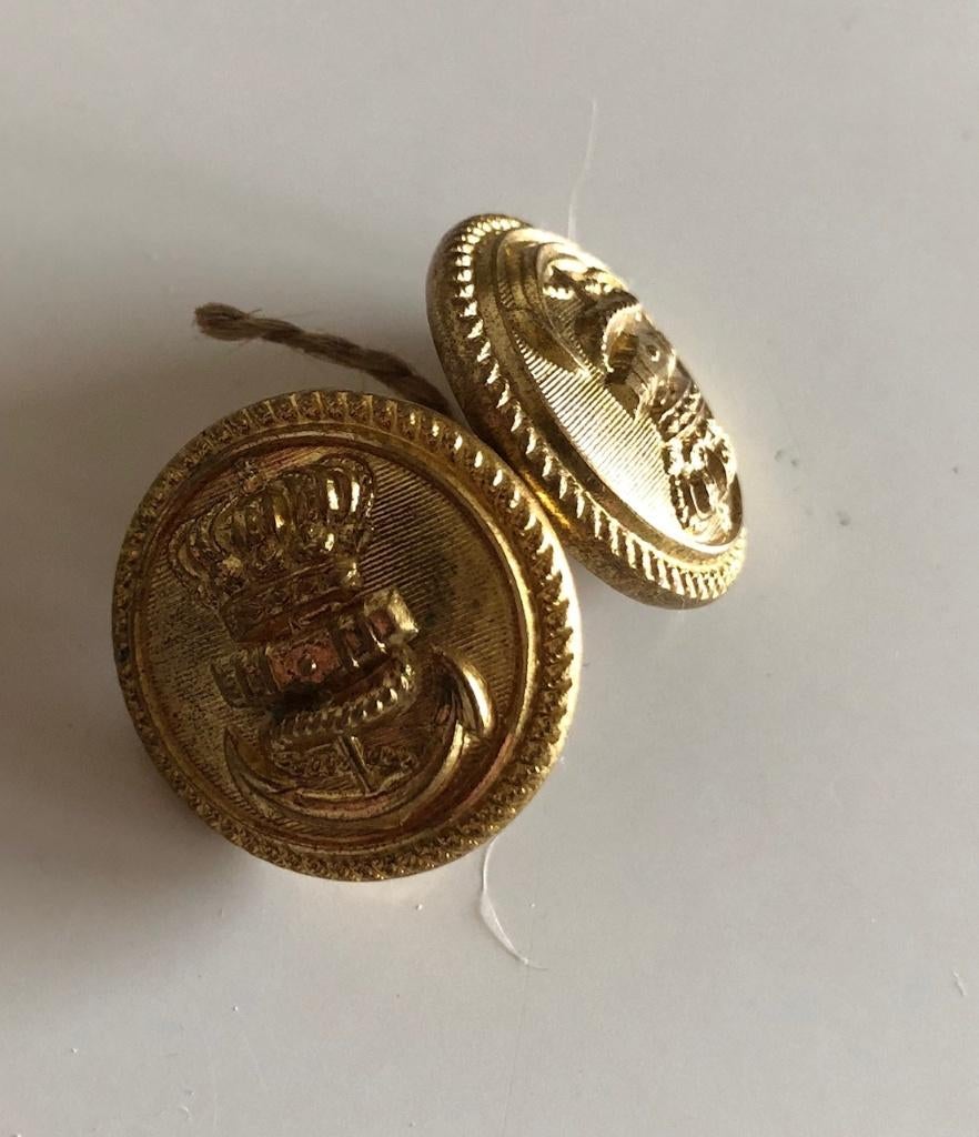 Knopen Koninklijke Marine nr 3, Verzenden, Marine, Nederland, Embleem of Badge