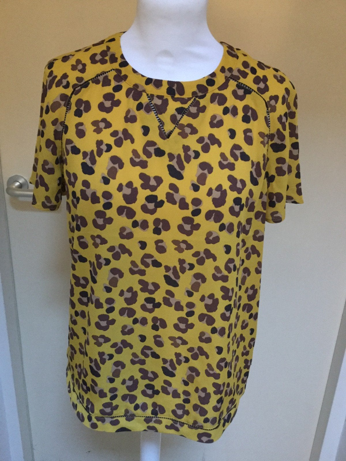 Prachtige top van Scotch and Soda maat S met leuke allover p, Scotch & Soda, Ophalen of Verzenden, Zo goed als nieuw, Korte mouw