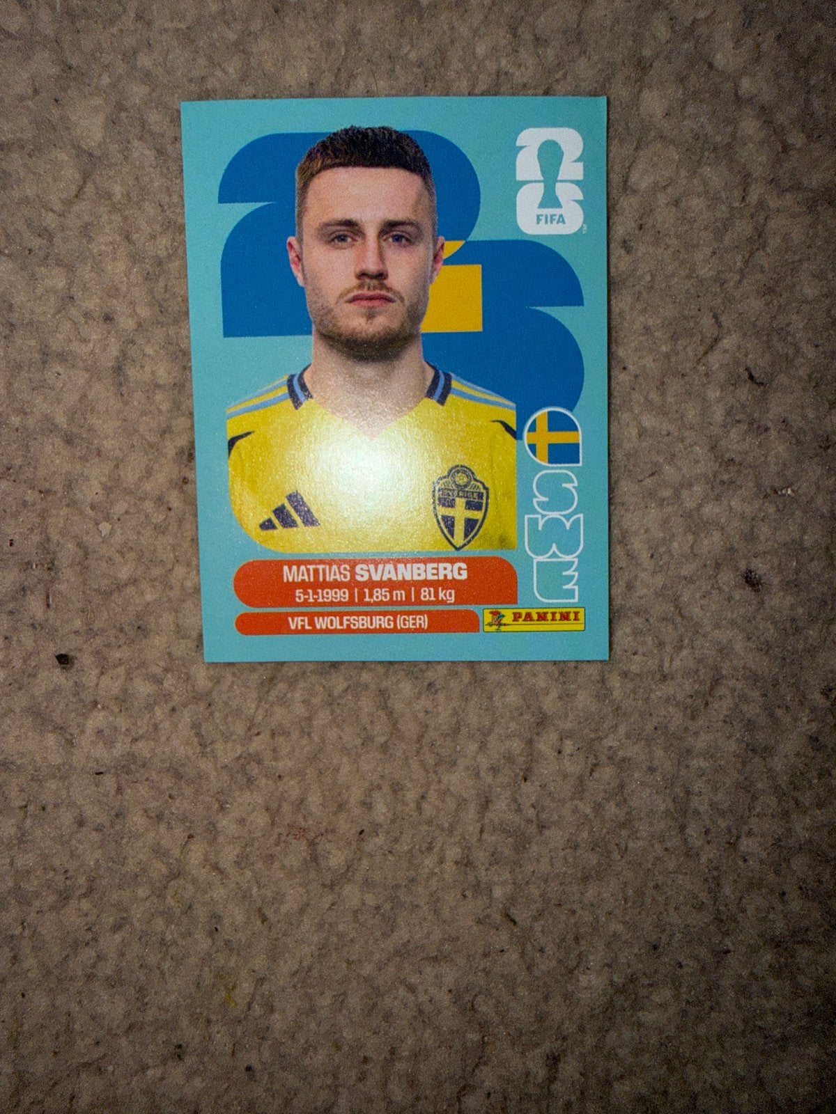 Panini FIFA 365 2023 Mattias Svanberg VFL Wolfsburg, Verzamelen, Ophalen of Verzenden, Nieuw, Buitenlandse clubs, Spelerskaart