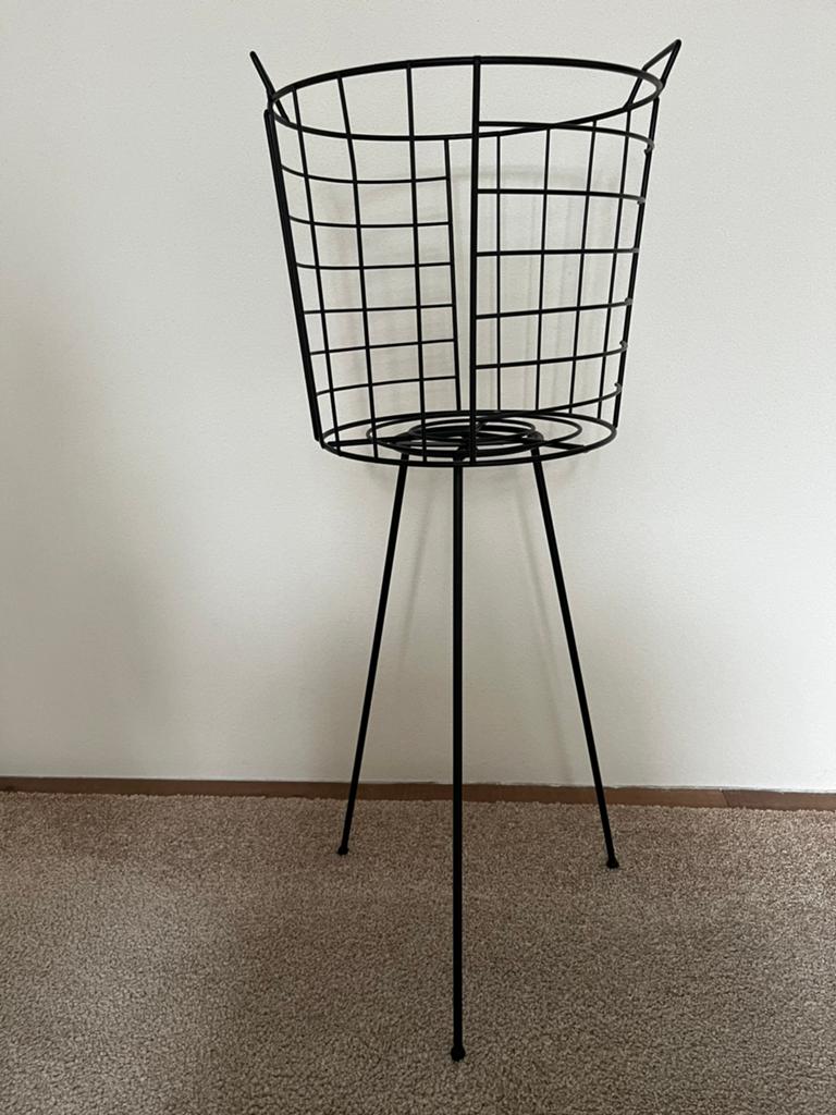 Plantenstandaard, -bak Mica Decorations zwart D 31 H 77 cm, Ophalen, Zo goed als nieuw, Rond, Overige materialen