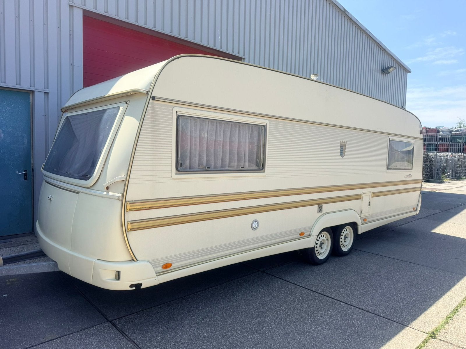 Tabbert Comtesse 620 tandemasser bouwjaar 2000, Caravans en Kamperen, Rondzit, Tabbert, Schokbreker, Frans bed