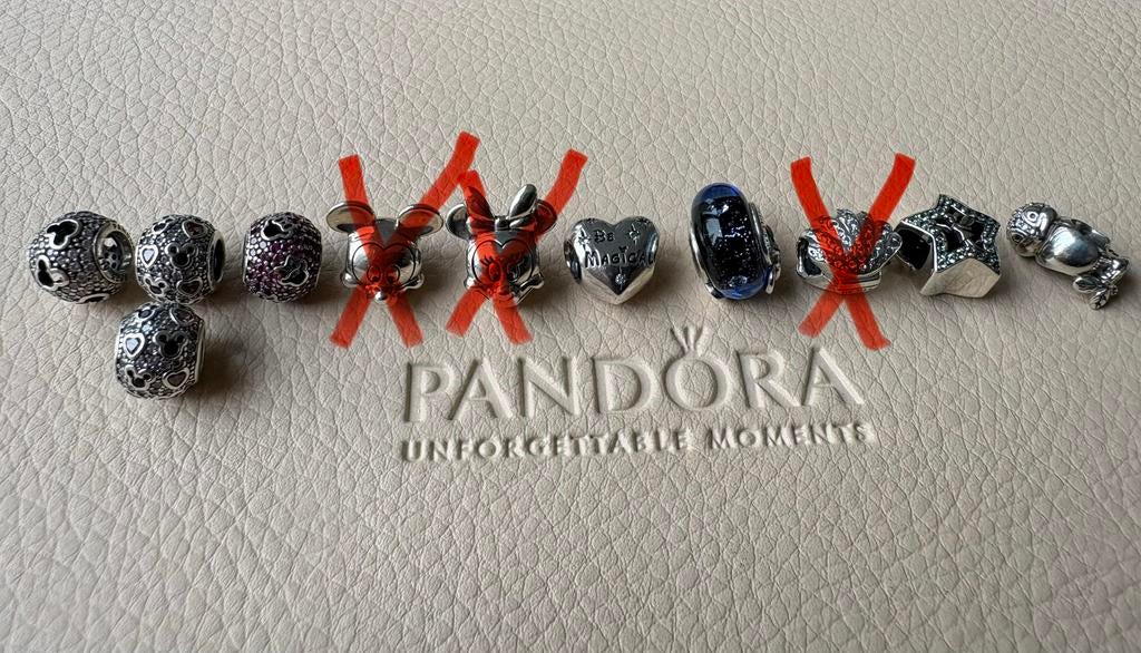 Pandora Disney, Sieraden, Tassen en Uiterlijk, Bedels, Pandora, Nieuw, Ophalen of Verzenden, 4 bedels of meer