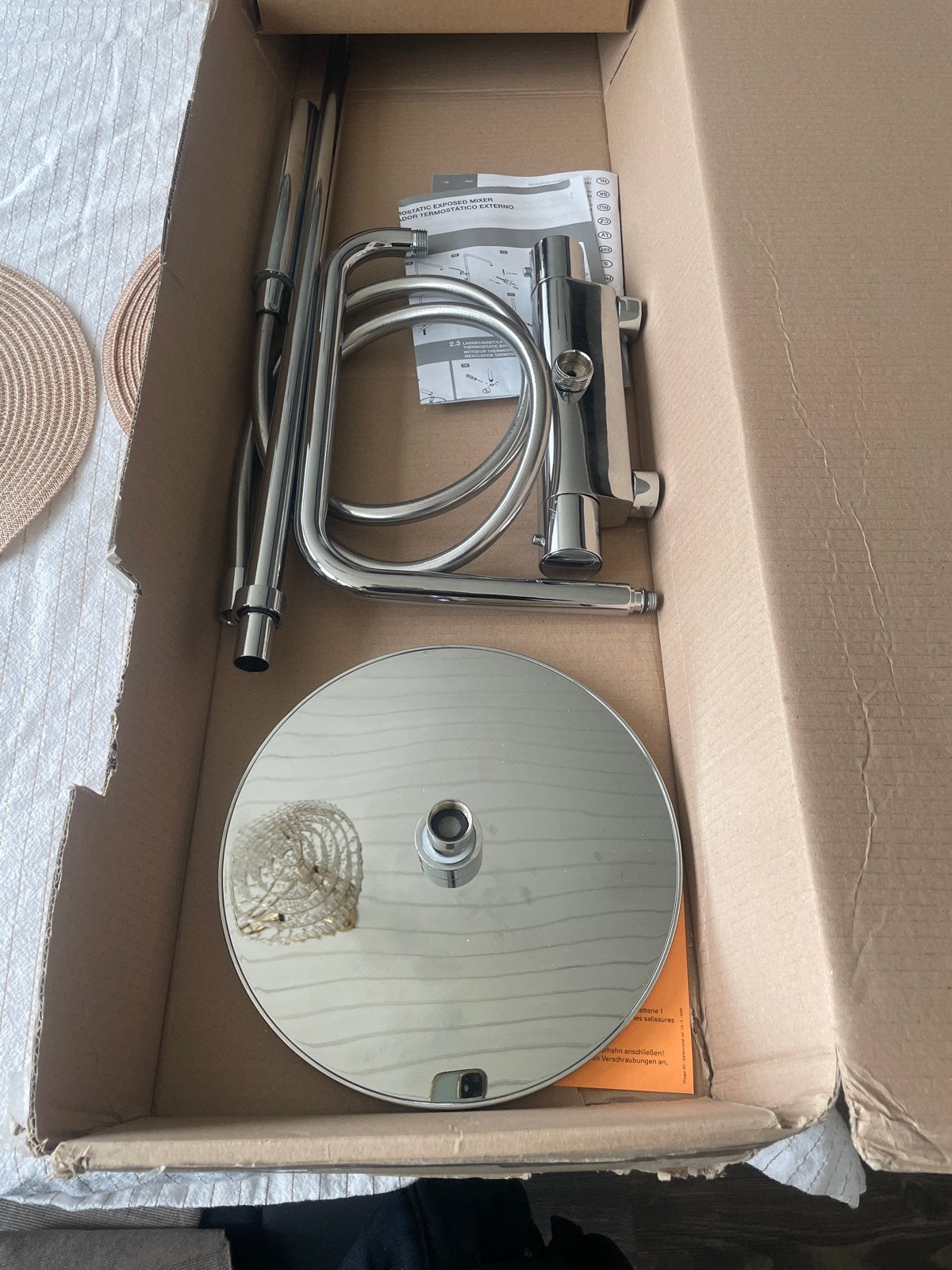 Nieuwe plieger royal doucheset met thermostaat, Ophalen of Verzenden, Nieuw, Chroom, Douche