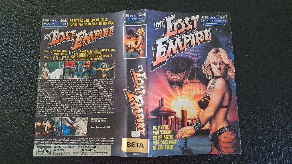 The Lost Empire video-omslag, Vanaf 16 jaar, Ophalen of Verzenden, Gebruikt, Horror