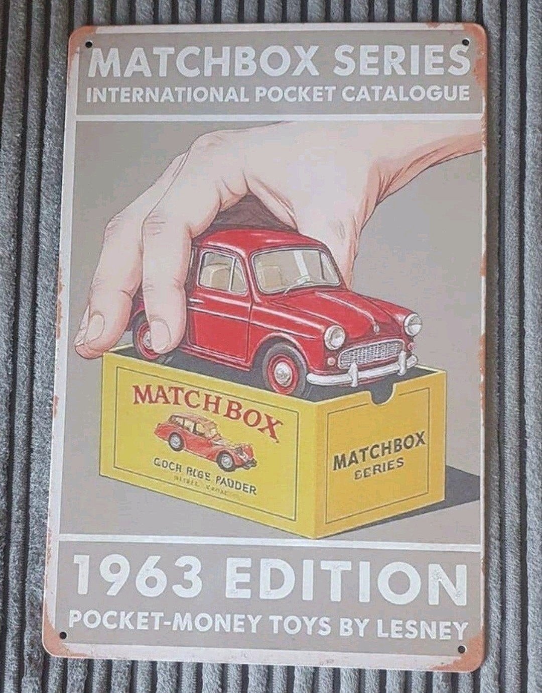 Wandbord met Matchbox thema, ideaal voor verzamelaars, Ophalen of Verzenden, Reclamebord