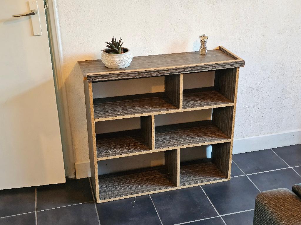Vakkenkast hal/schoenenkast 90x30x80 cm - handgemaakt, Ophalen, Met plank(en), Gebruikt, 50 tot 100 cm
