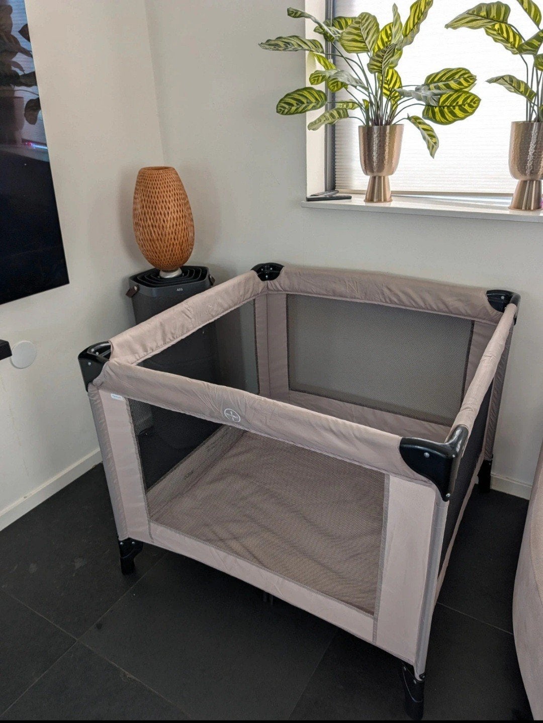 Opvouwbare Reis Box Bed - MamaLoes, Ophalen of Verzenden, Zo goed als nieuw, Minder dan 140 cm, 85 tot 100 cm