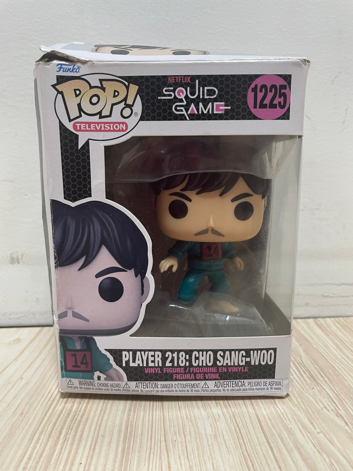 Squid Game Funko Pop Cho Sang-Woo, Ophalen of Verzenden, Gebruikt