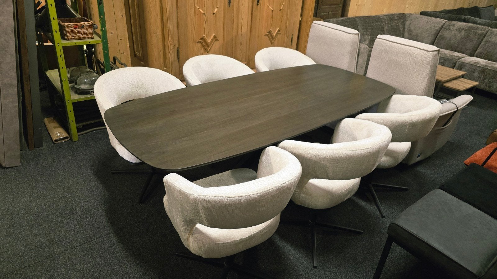Mooie Complete Eetkamer set Mango Houten Tafel en Stoelen