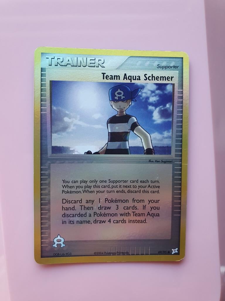 Trainer team aqua schemer 69/95  reverse holo pokemon kaart, Ophalen of Verzenden, Zo goed als nieuw