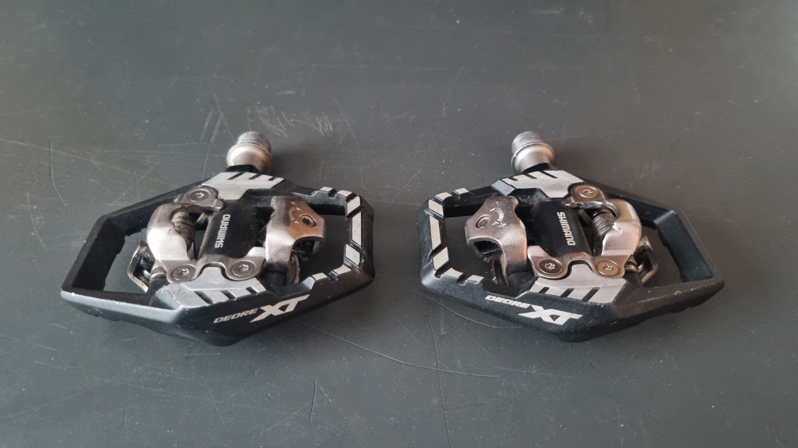 Shimano Deore XT SPD Pedalen - Gebruikt, Crankstel of Pedalen, Gebruikt, Overige materialen, Ophalen of Verzenden