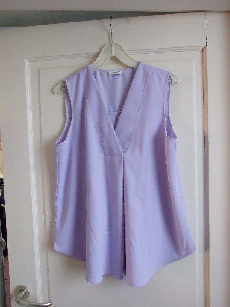 Esprit lilakleurige a lijn top z/mouwen L, Kleding | Dames, Tops, Overige kleuren, Maat 42/44 (L), Ophalen of Verzenden, Zo goed als nieuw