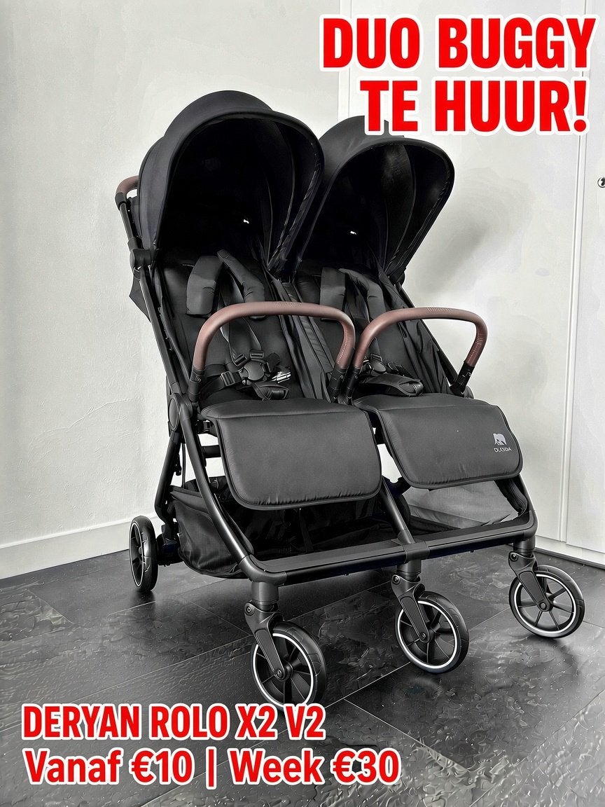 Duo Buggy HUREN | Duo Kinderwagen | Tweelingbuggy |Vanaf €10, Ophalen, Zonnekap
