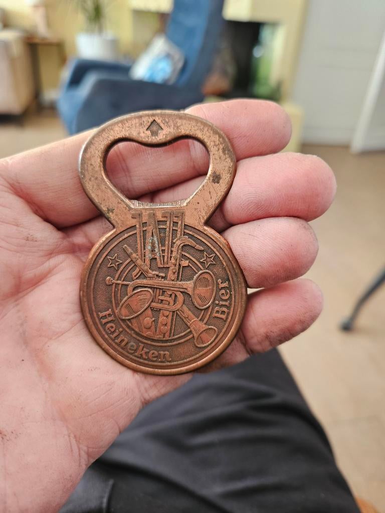 Heineken flesopener met muziekinstrumenten, Verzamelen, Ophalen