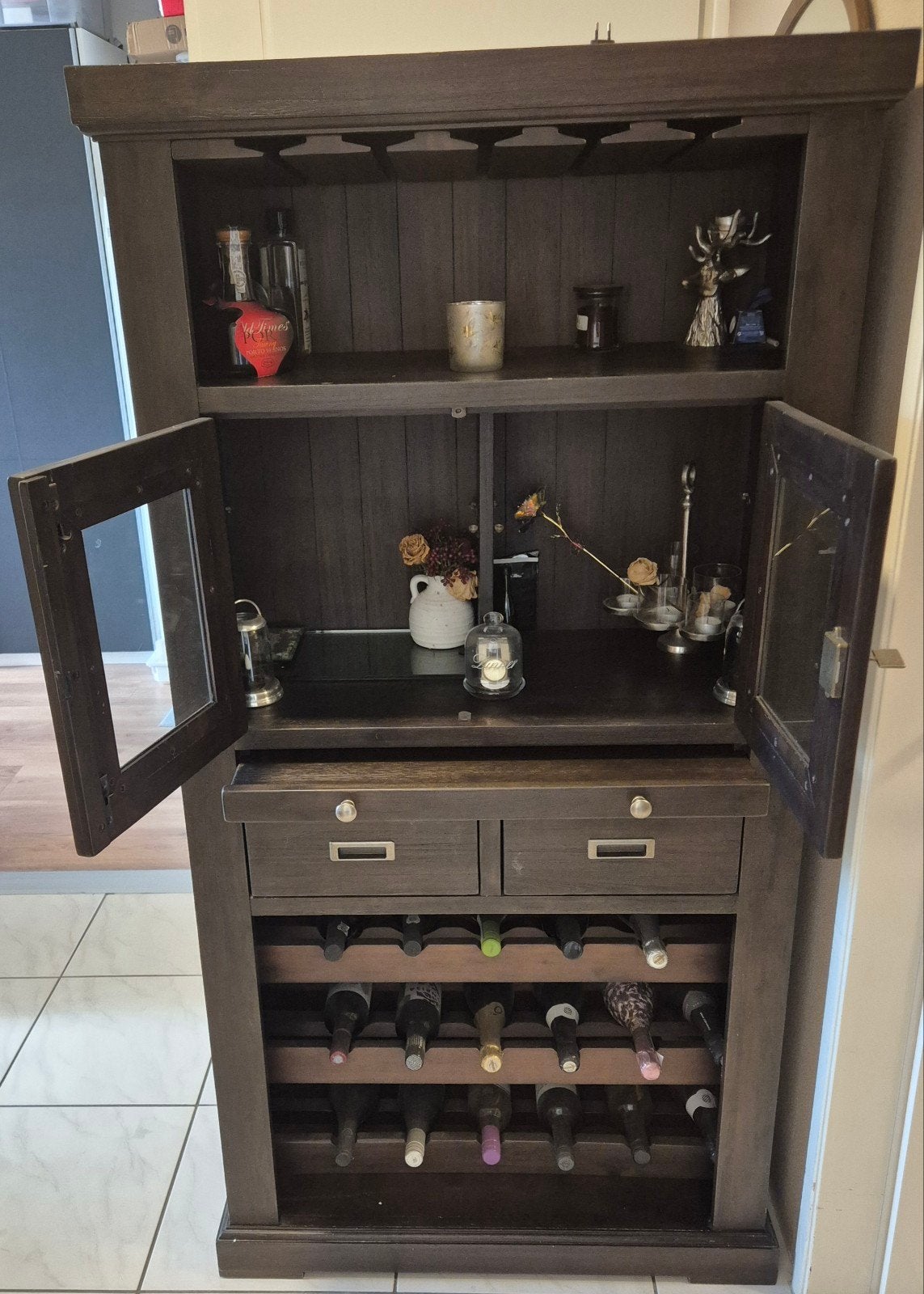 Dranken kabinet (Dranken kast), Ophalen, 50 tot 100 cm, Zo goed als nieuw, 25 tot 50 cm