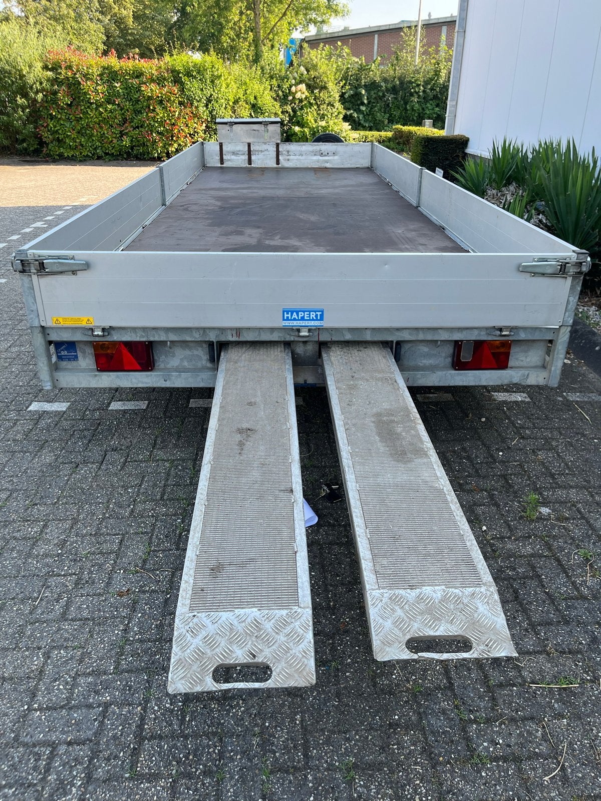 Hapert plateauwagen V 3500 schamel  - oprijplaten, Auto diversen, Ophalen, Gebruikt